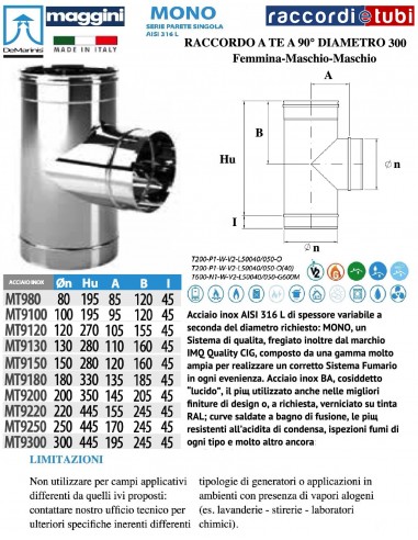 DE MARINIS INOX MAGGINI TE D.300 F/M/M