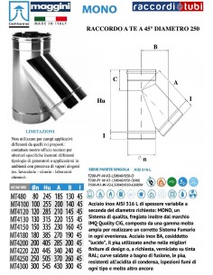 DE MARINIS INOX TE D.250 135° M/M/F