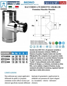 DE MARINIS INOX TE RIDOTTO130/80/130 F/M/M