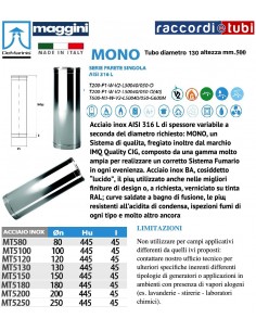 DE MARINIS INOX TUBO CM.50 D.130