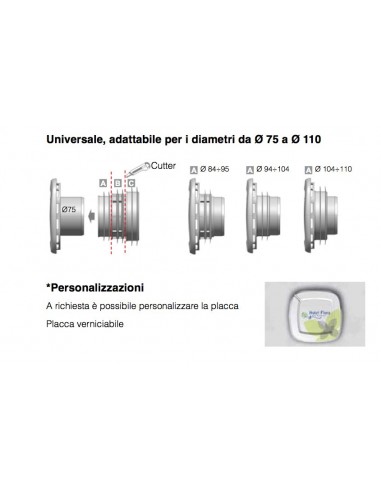 ARIO VALVOLA REDI IMMISSIONE ARIA 75*110