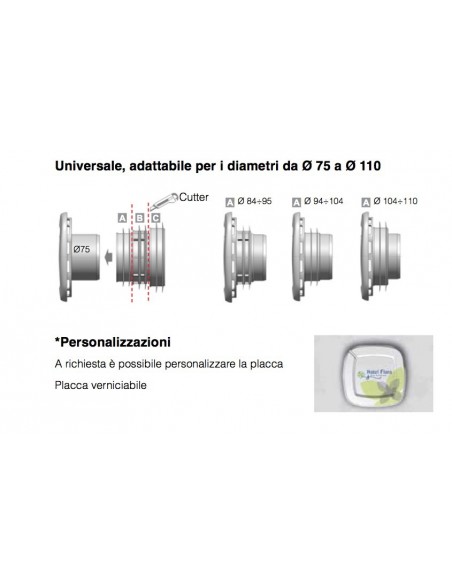 ARIO VALVOLA REDI IMMISSIONE ARIA 75*110