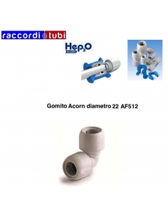 GOMITO ACORN 90 GRADI DIAMETRO 22