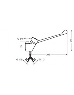 DUSCHGRUPPE VORGESCHIRR-SPÜLUNG IDRAL MIT HAHN H900 2