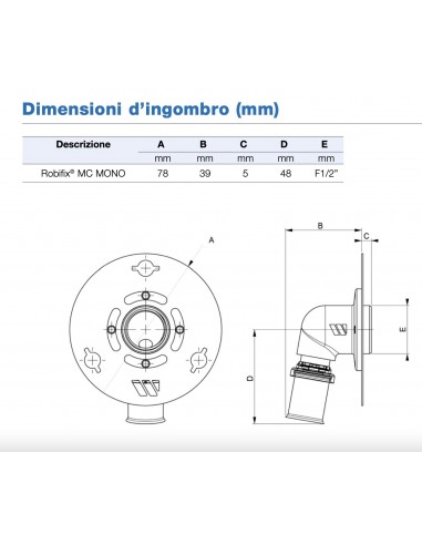ROBIFIX MC MONO 1/2X16 008868IT PER PARETI IN...