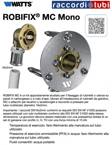 ROBIFIX MC MONO 1/2X16 008868IT PER PARETI IN...