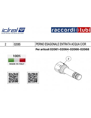 RICAMBIO IDRAL 02085