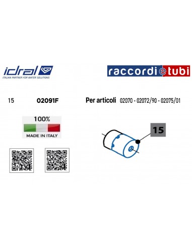 RICAMBIO IDRAL 02091F