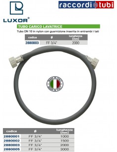 TUBO CARICO LAVATRICE FF 3/4'' 2000mm