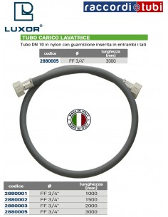 TUBO CARICO LAVATRICE FF 3/4'' 3000mm