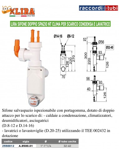 DOPPEL-SIFON LIRA PLATZ FÜR...
