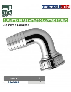 CURVETTA IN ABS ATTACCO PORTAGOMMA  LAVATRICE CURVO...