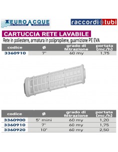 CARTUCCIA 7'' RETE LAVABILE 60my