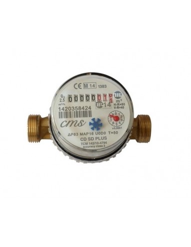 HEIßWASSERZÄHLER 3/4'' LÄNGE 130mm