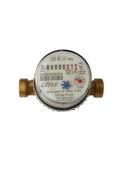 HEIßWASSERZÄHLER 3/4'' LÄNGE 130mm