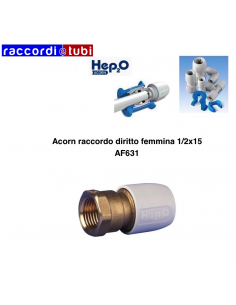 RACCORDO ACORN DIRITTO FEMMINA 1/2X15
