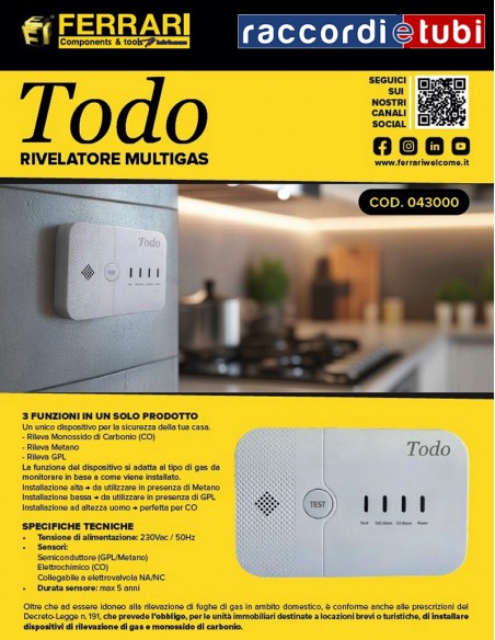 TODO MELDER FÜR CO-METHAN-LPG 043000