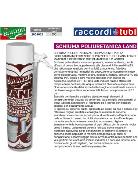 SCHIUMA POLIURETANICA LAND ML.750