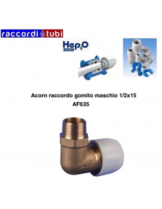 RACCORDO ACORN CURVO MASCHIO 1/2X15