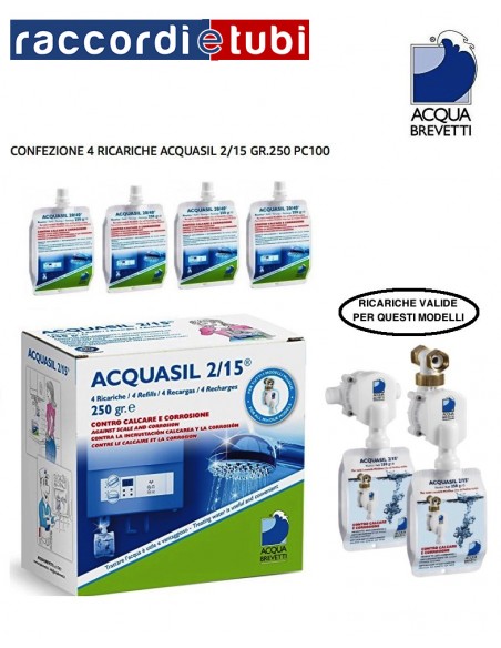 ACQUASIL 2/15 FLÜSSIGER POLYFOSPHAT 4 NACHFÜLLUNGEN VON 250 GR PC100