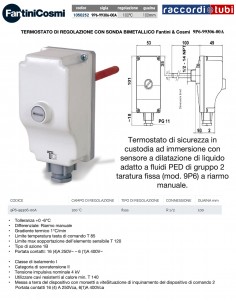 TERMOSTATO DI SICUREZZA IMMERSIONE A RIAMO MANUALE...