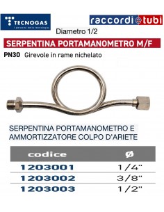 MANOMETERWELLE 3/8 M/F PN16