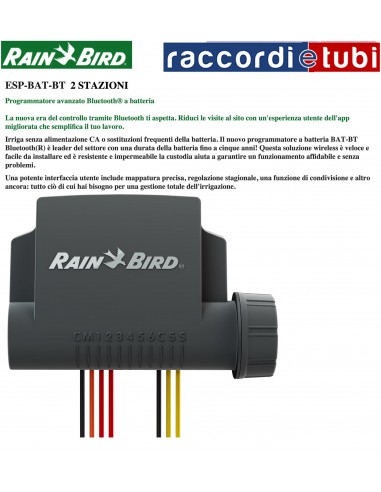 PROGRAMMATORE RAIN BIRD ESP-BAT 2 STAZIONI 9V