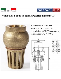 VALVOLA DI FONDO D.1''