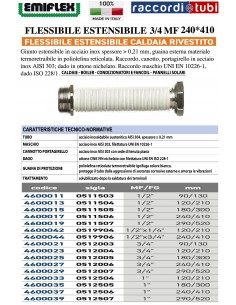 DEHNBARES FLEXIBLES 240*410 3/4 MF BESCHICHTET