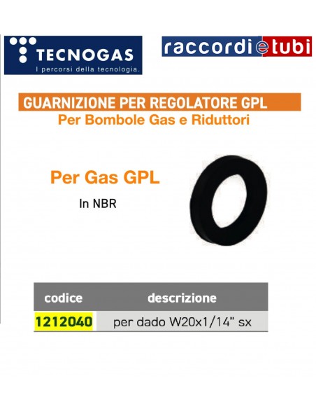 GUARNIZIONE NBR PER REGOLATORE GPL 