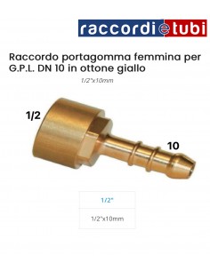 PORTAGOMMA OTTONE DIRITTO F.1/2 GPL