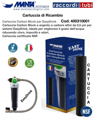 CARTUCCIA MANTA PER EASYDRINK 400310001