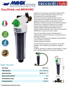 EASYDRINK MANTA FLEXIBLES INLINE-FILTER 400301002