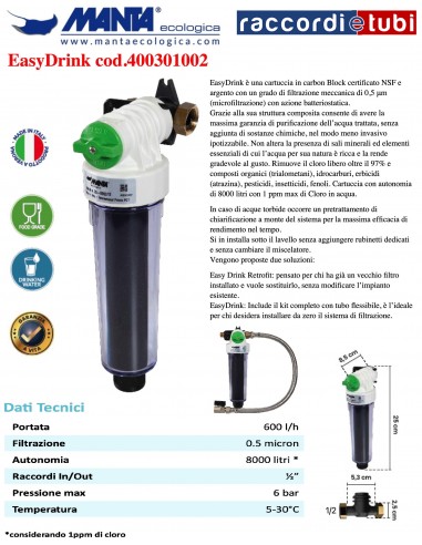 EASYDRINK MANTA IN LINEA FLESSIBILE 400301002