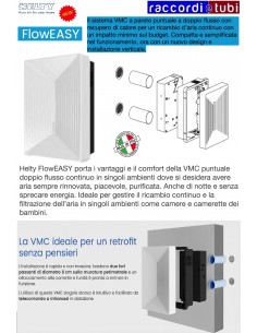 RECUPERATORE DI CALORE HELTY FLOWEASY 1VMC02025
