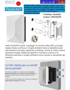 RECUPERATORE DI CALORE HELTY FLOWEASY 1VMC02026