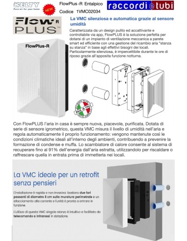 RECUPERATORE DI CALORE HELTY FLOWPLUS-R 1VMC02034