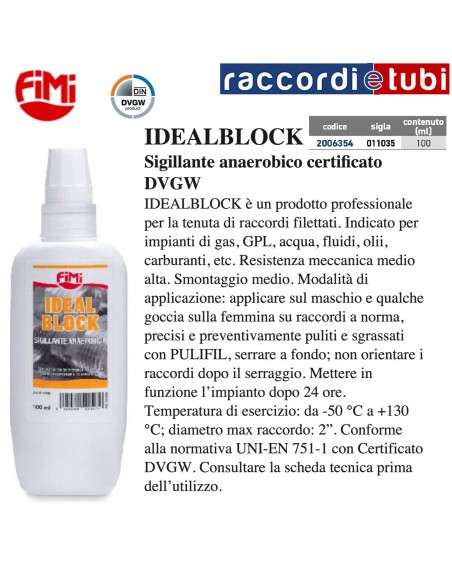 IDEALBLOCK SIGILANTE ANAEROBICO (100ml)