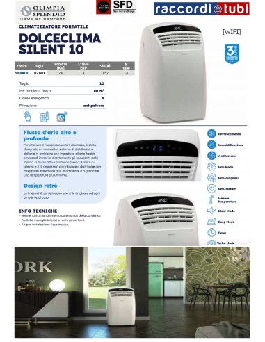 DOLCECLIMA SILENT 10 WIFI  CONDIZIONATORE...