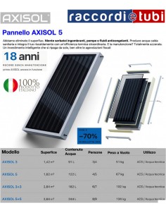 PANNELLO SOLARE AXISOL 5 PER 4-5 PERSONE