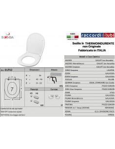 SEDILE PER WC GALASSIA PIUMA (vedi compatibilita' altre...