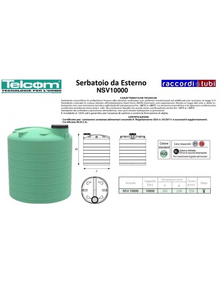 TELCOM SERBATOIO NSV10000