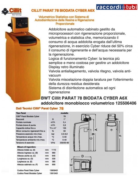 ADDOLCITORE CILLIT PARAT 78 BIODATA CYBER A6X 125506406