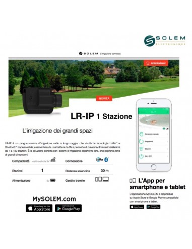 PROGRAMMATORE SOLEM 9V 1 STAZ.BT&WIFI LR-IP-1