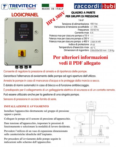 LOGICPANEL 4HP 2,2KW 400V 50-60HZ TREVITECH