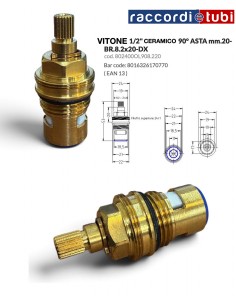VITONE CERAMICO 1/2 90° DX 802400OL908.220
