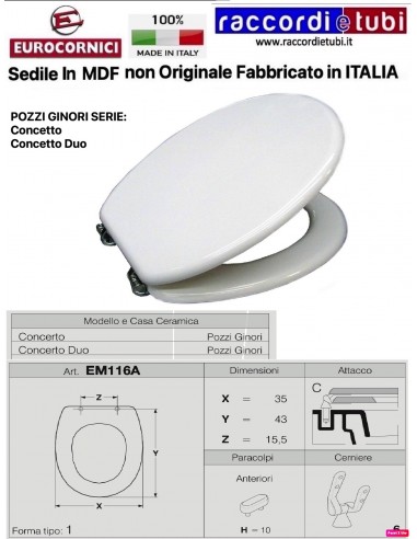 SEDILE PER WC I.STANDARD GEMMA