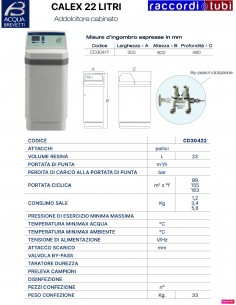 ADDOLC.ACQUA BREVETTI CALEX CD30422 LITRI 22-