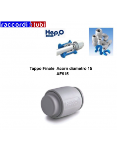 TAPPO FINALE ACORN DIAMETRO 15 AF615