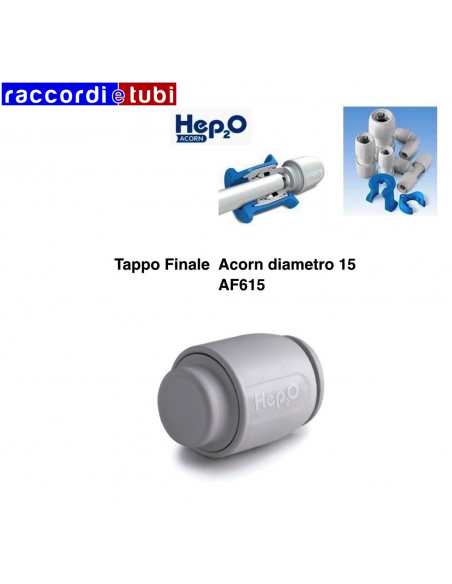 TAPPO FINALE ACORN DIAMETRO 15 AF615